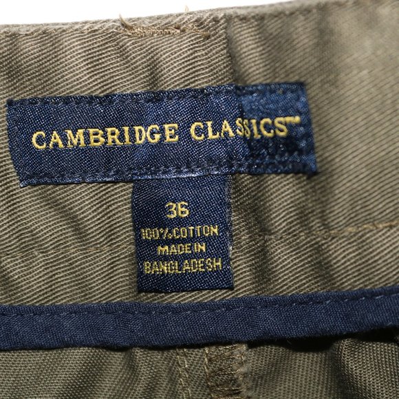 Cambridge Classics Shorts - Pleated - Green - W33 - Picture 3 of 7
